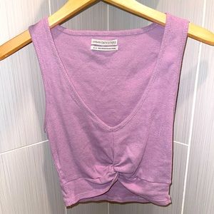 Urban Outfitters Purple twist crop top